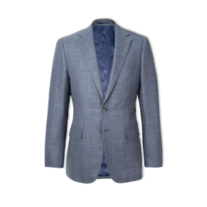 Dan wool linen checked suit