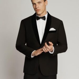 168jkt-gkBWVYgz Wool blend velvet lapel tuxedo