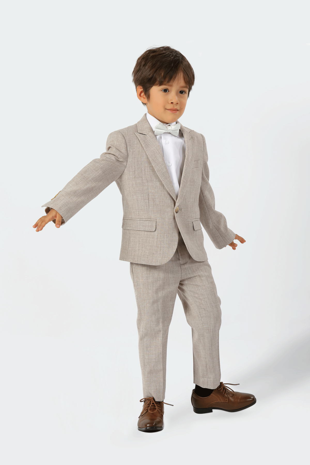 Stallone plain weave stretch boys suit - Image 4
