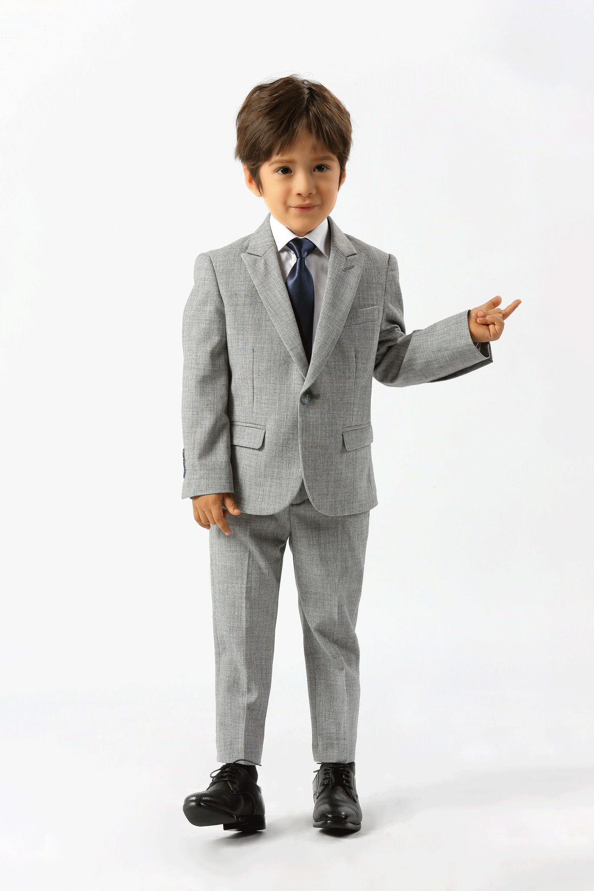 Stallone plain weave stretch boys suit - Image 8