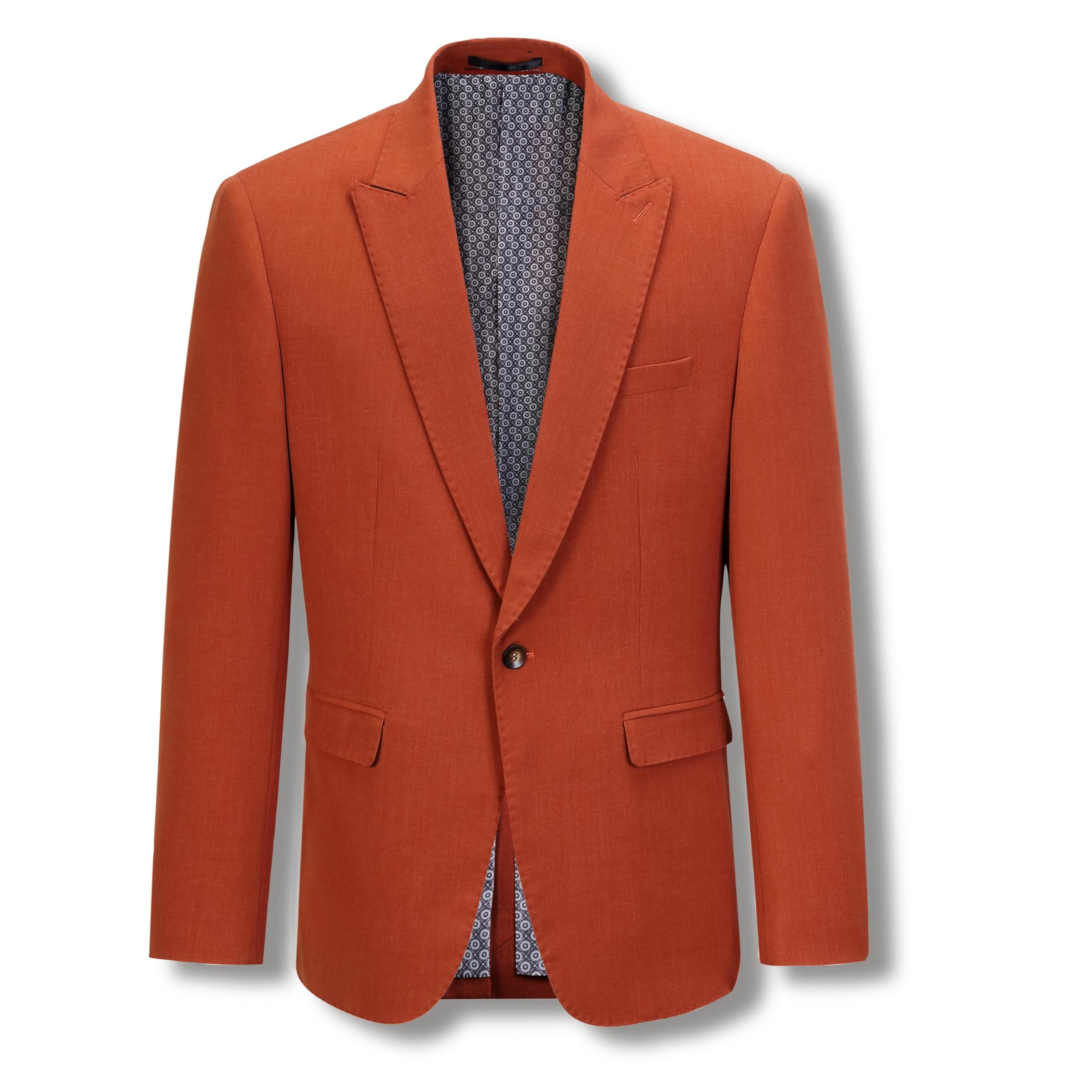 Stallone textured wing collar suit - Image 11