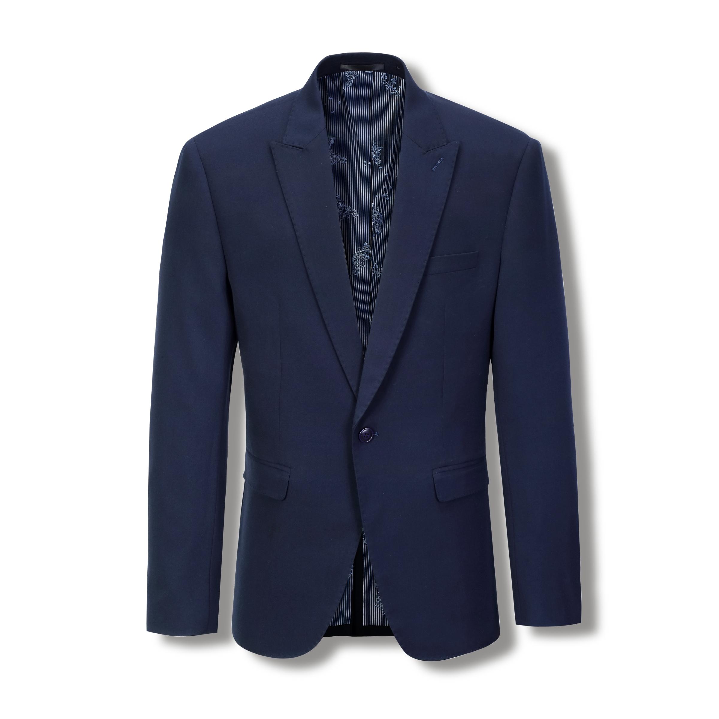 Stallone textured wing collar suit - Image 9