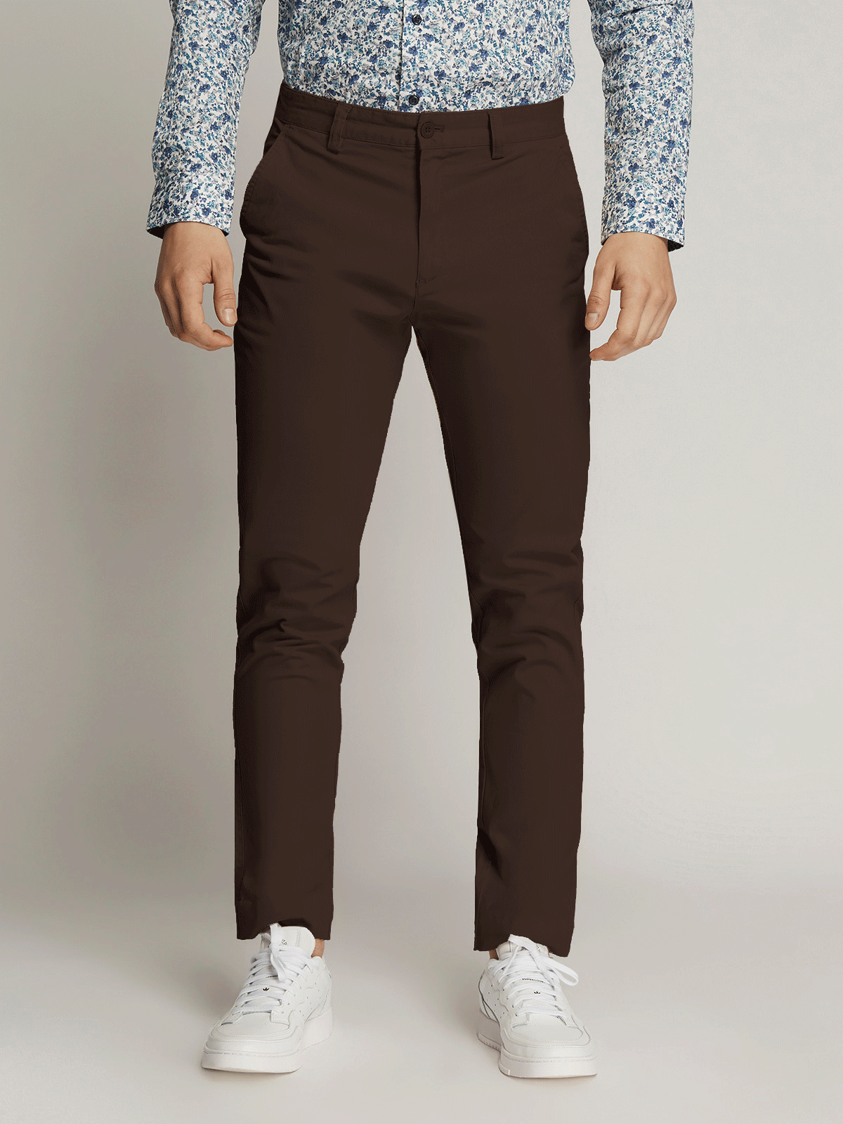 Ledger peach finish fine cotton drill slim fit chino - Image 6