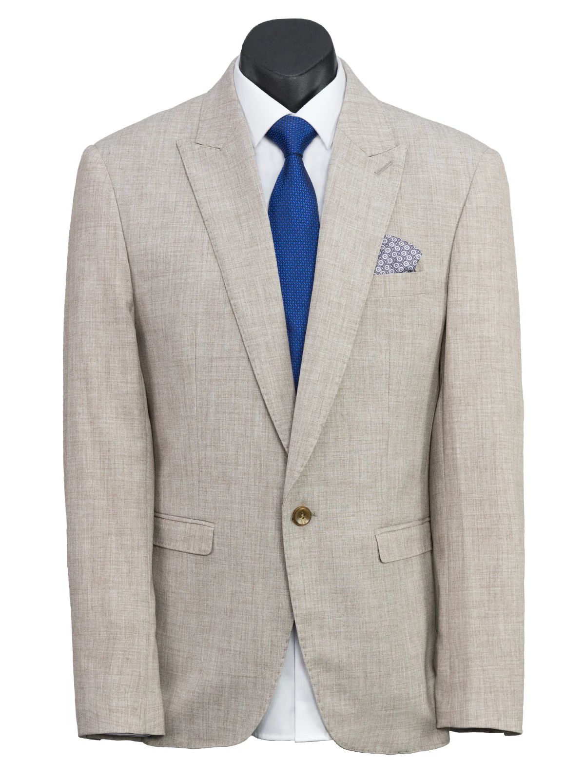 Stallone textured wing collar suit - Image 14