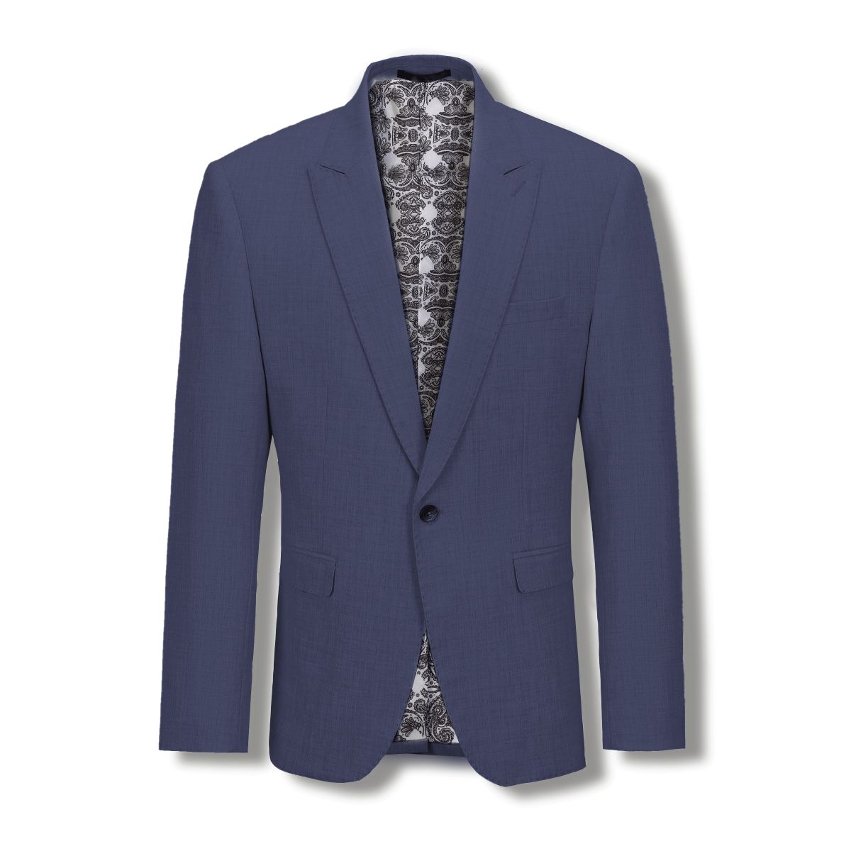 Stallone textured wing collar suit - Image 7