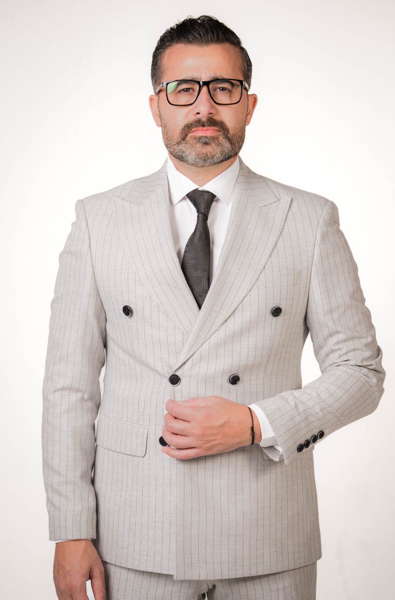 Maldini double breasted striped suit