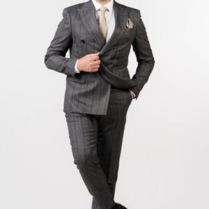 Masion double breasted striped suit