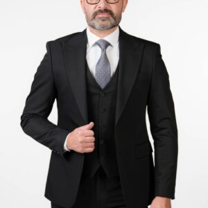 Paolo wool-blend slim suit
