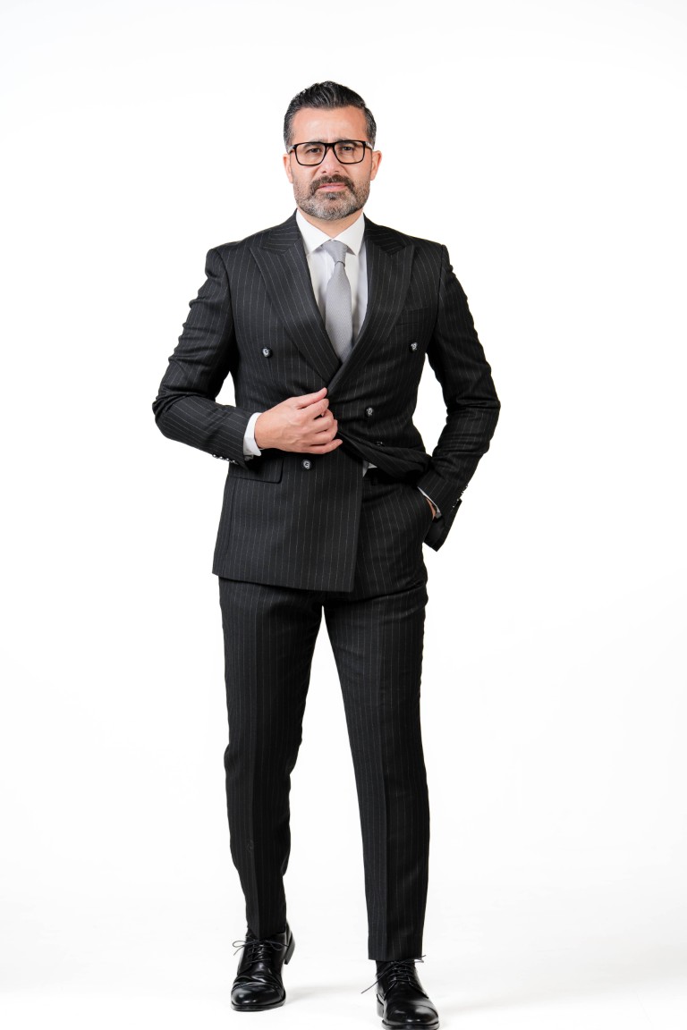 Maldini double breasted striped suit - Image 6