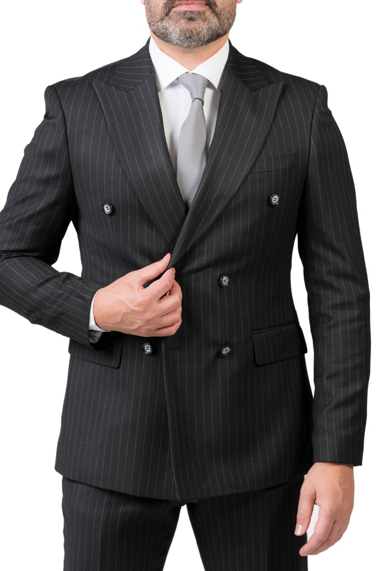 Maldini double breasted striped suit - Image 5