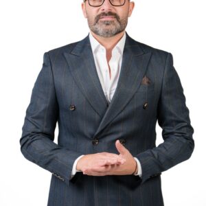 Masion double breasted striped suit