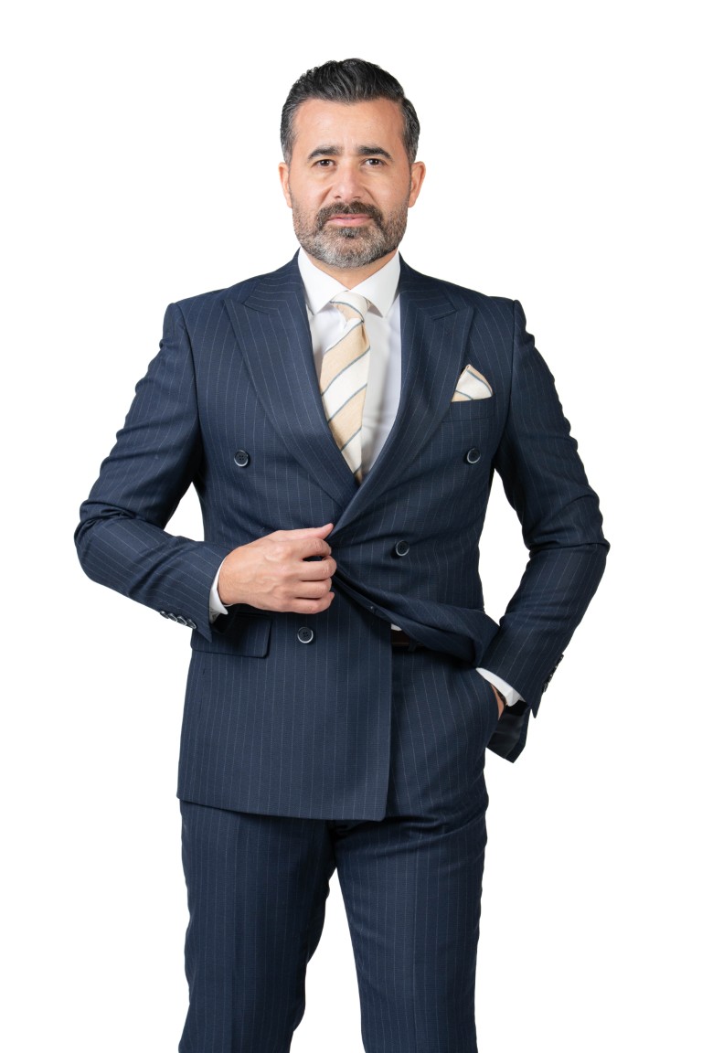 Maldini double breasted striped suit - Image 7